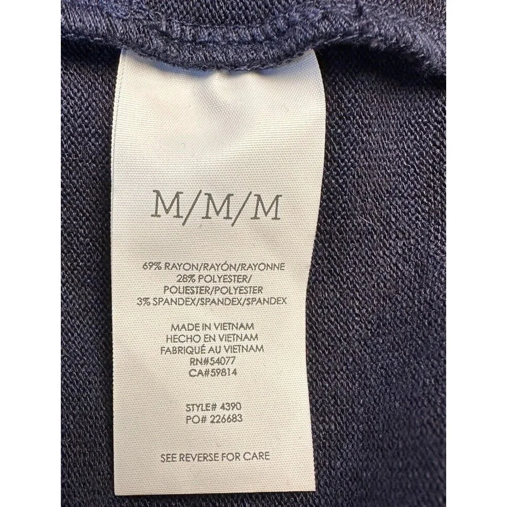 Cabi Round Up Pockets Navy Blue Dress Size M #4390 Casual Travel Workwear NWT